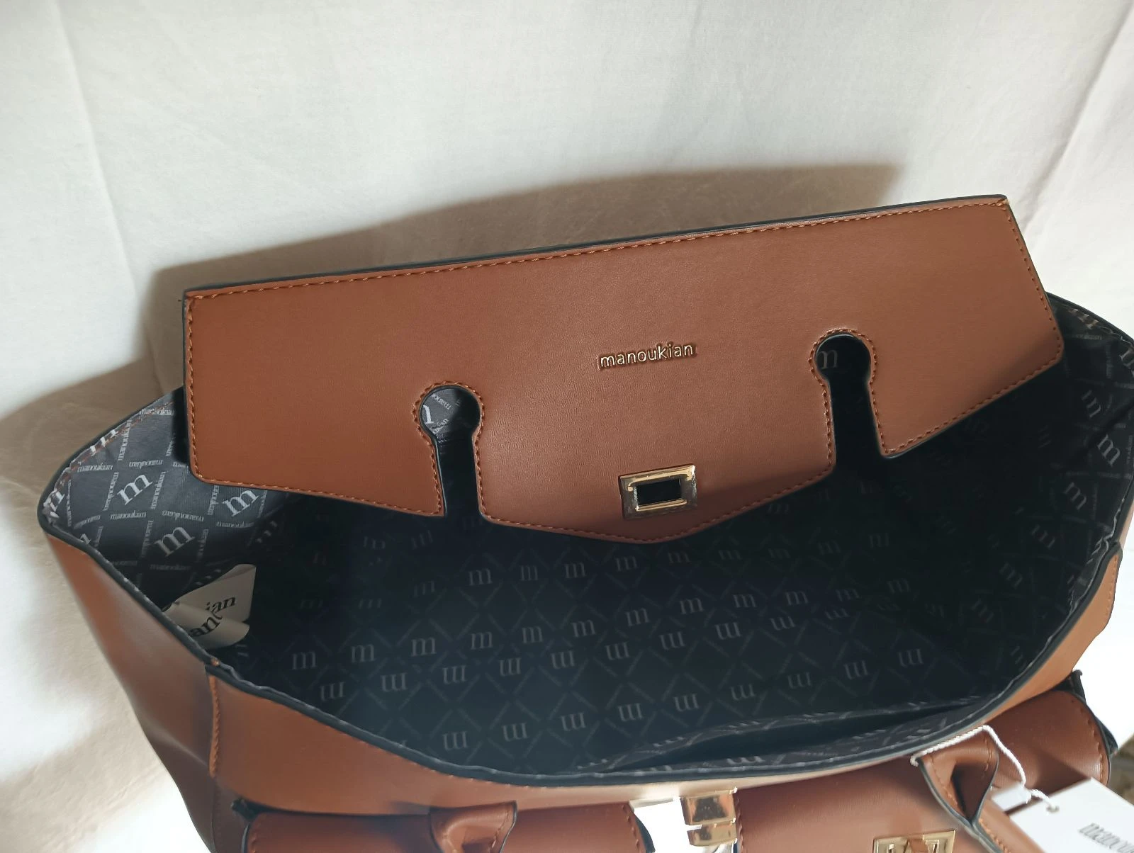 Sac à main Manoukian neuf avec étiquette - Modèle Marley (Coloris Écureuil) – photo 3